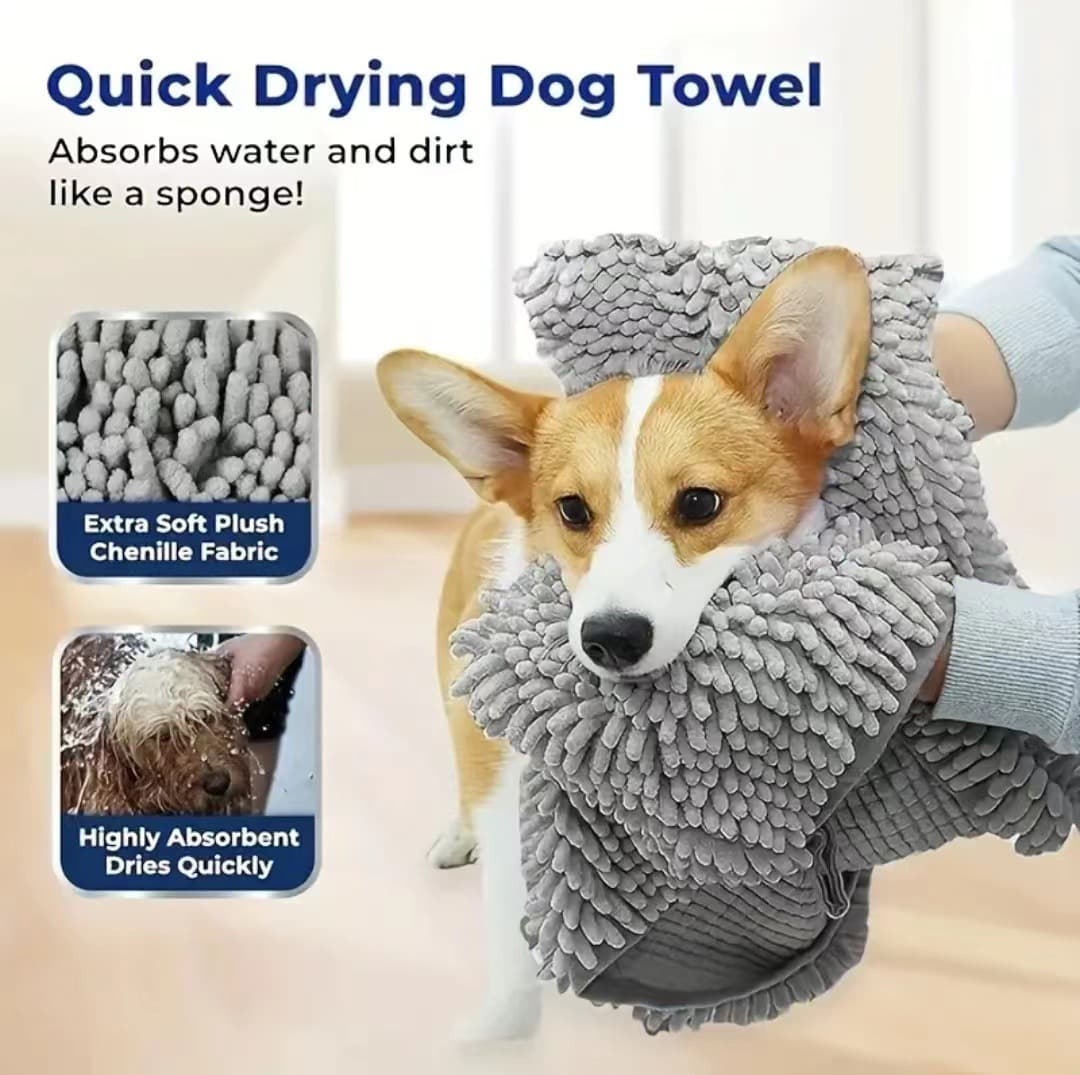 Ultra-thin Water-Absorbent Towel For Cats And Pets