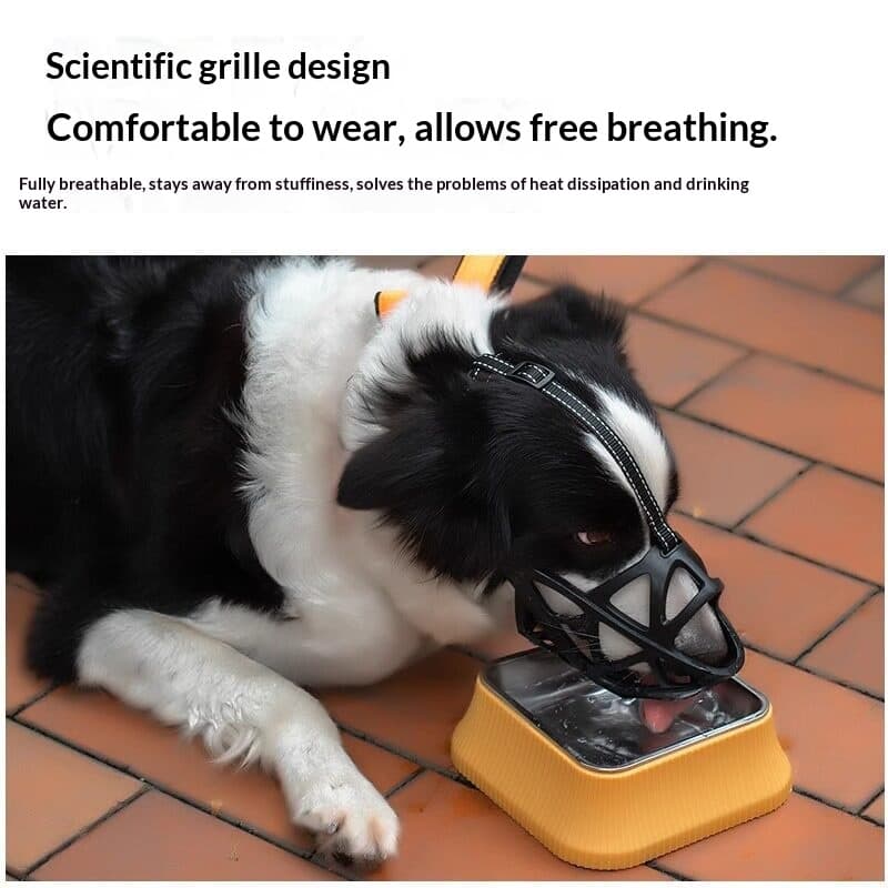Dog Muzzle To Prevent Biting And Barking Bark-stopping Mask That Allows Drinking
