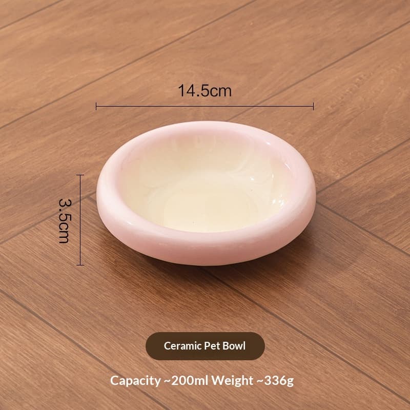 Candy-colored Ceramic Pet Bowl