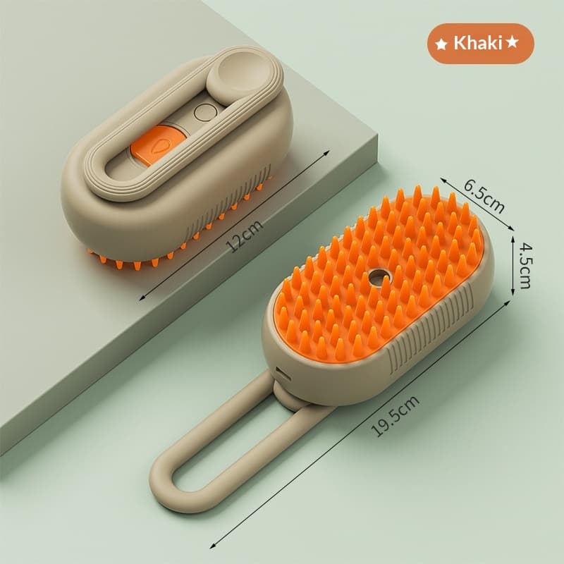 Pet Spray Massage Comb, One-Click Anti-Shedding Grooming Brush For Cats & Dogs.